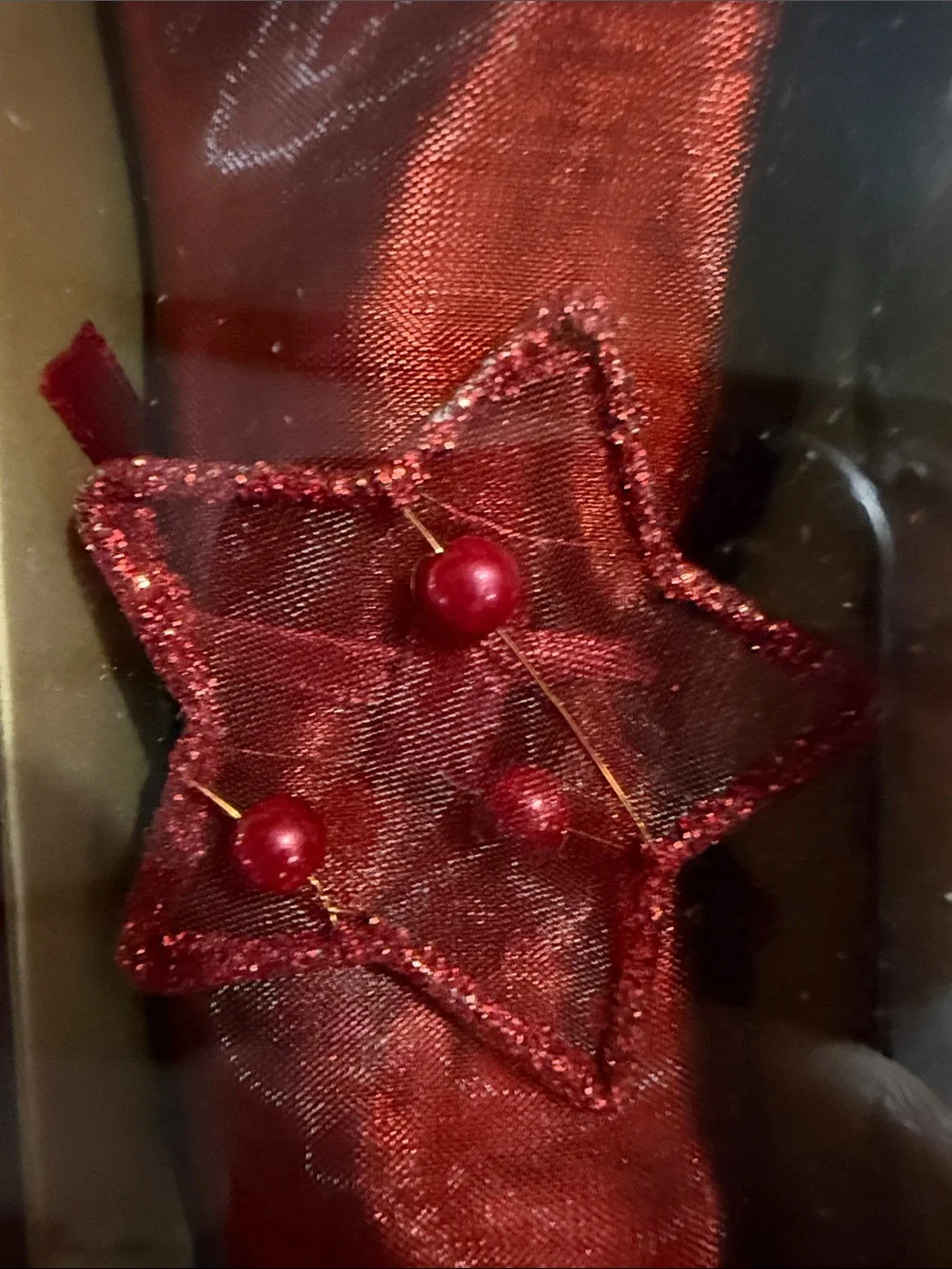 Pier 1 Red Napkin & Star Napkin Ring Set 8 Home Accents Holoday Decor Christmas